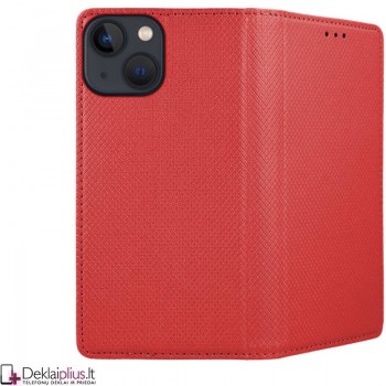 Telone atverčiamas dėklas - raudonas (Apple Iphone 14)